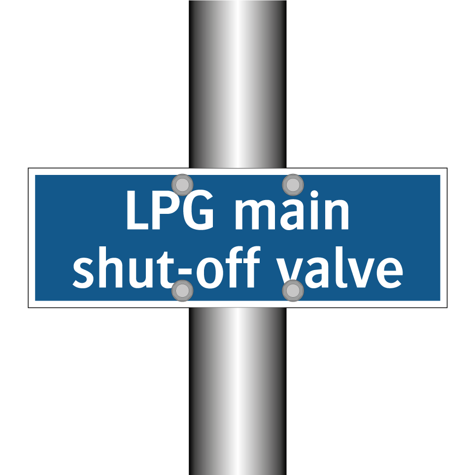LPG main shut-off valve