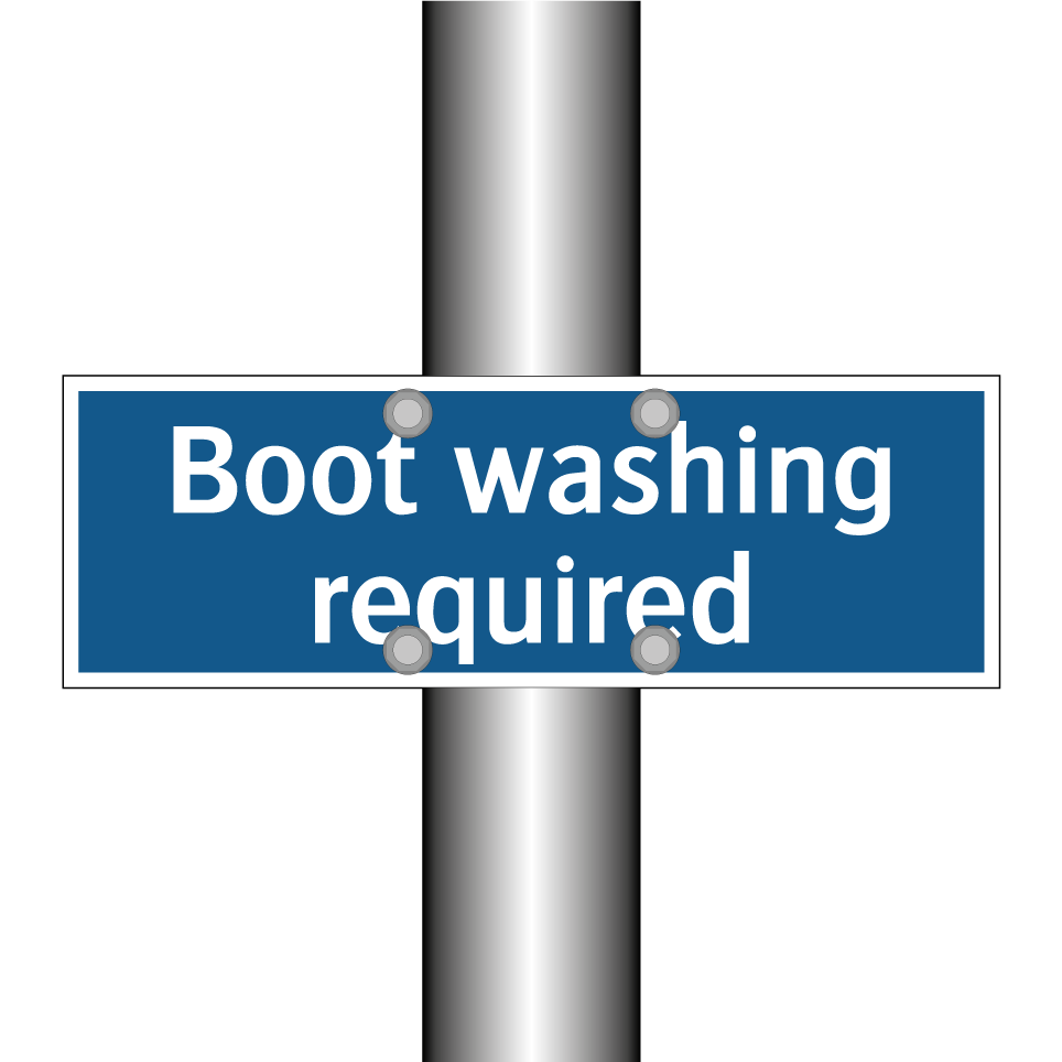 Boot washing required