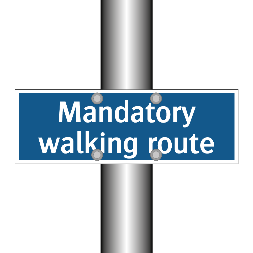 Mandatory walking route