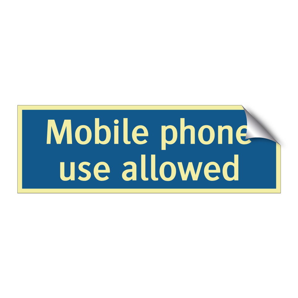 Mobile phone use allowed