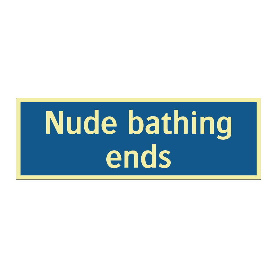 Nude bathing ends