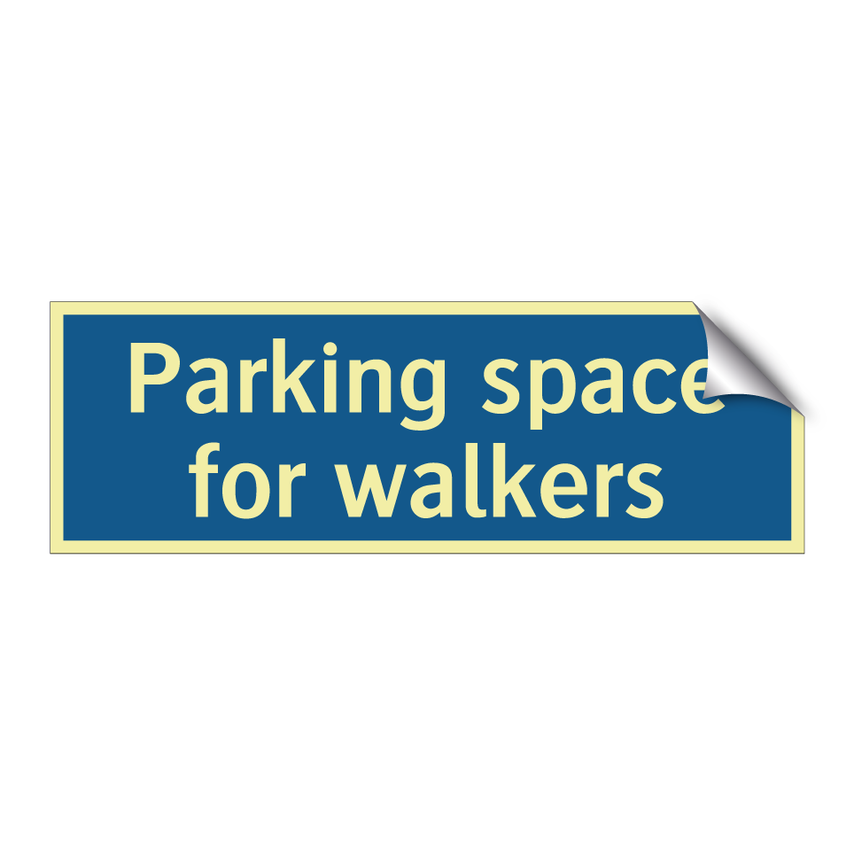 Parking space for walkers