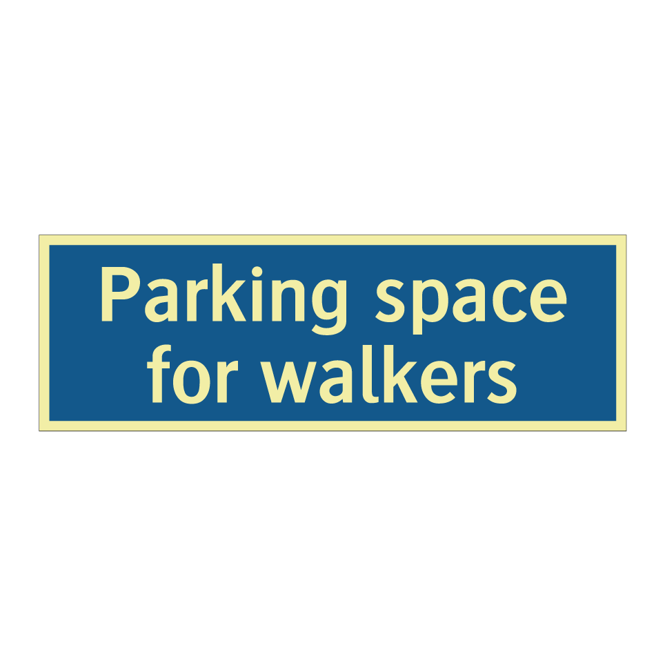 Parking space for walkers
