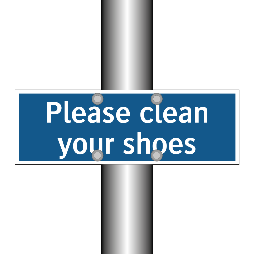 Please clean your shoes