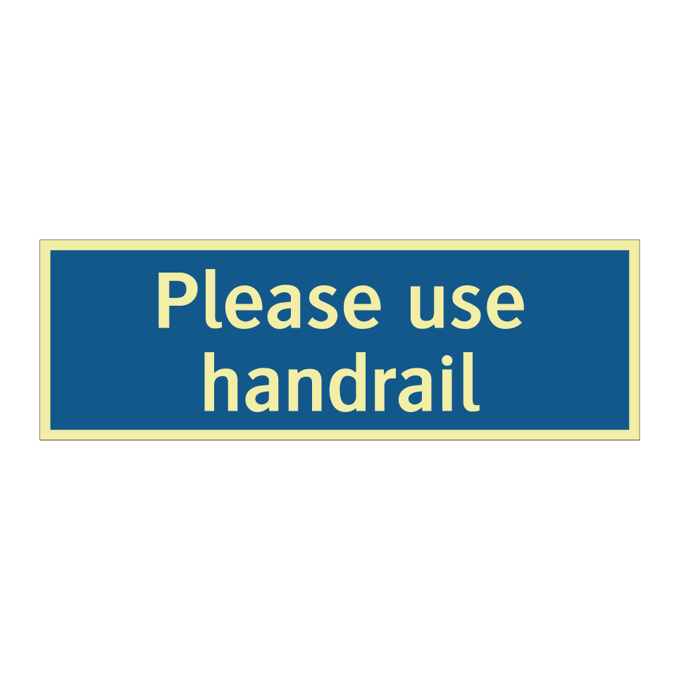 Please use handrail