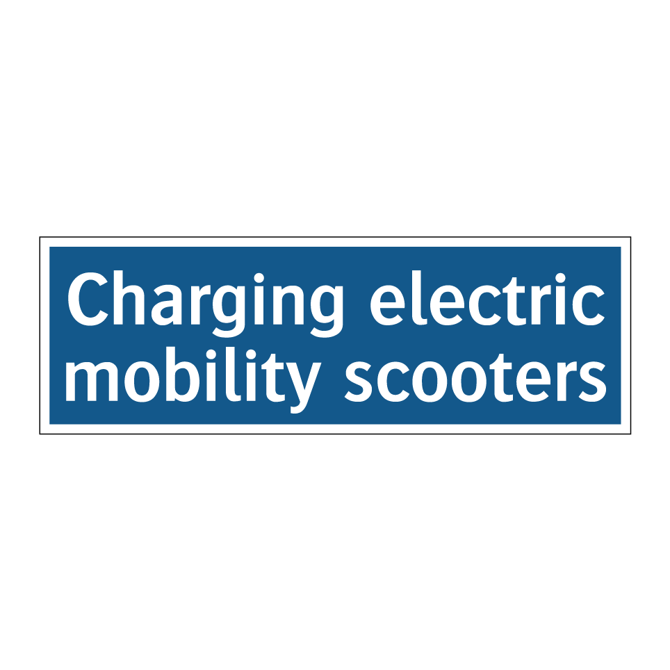 Charging electric mobility scooters
