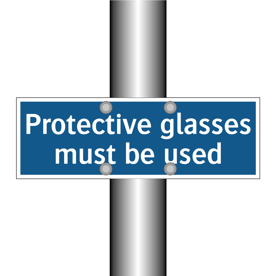 Protective glasses must be used