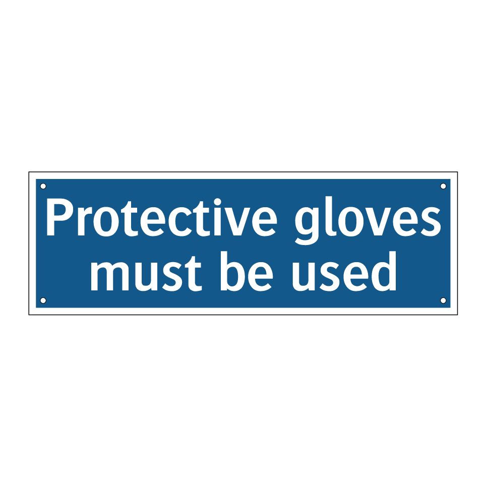Protective gloves must be used