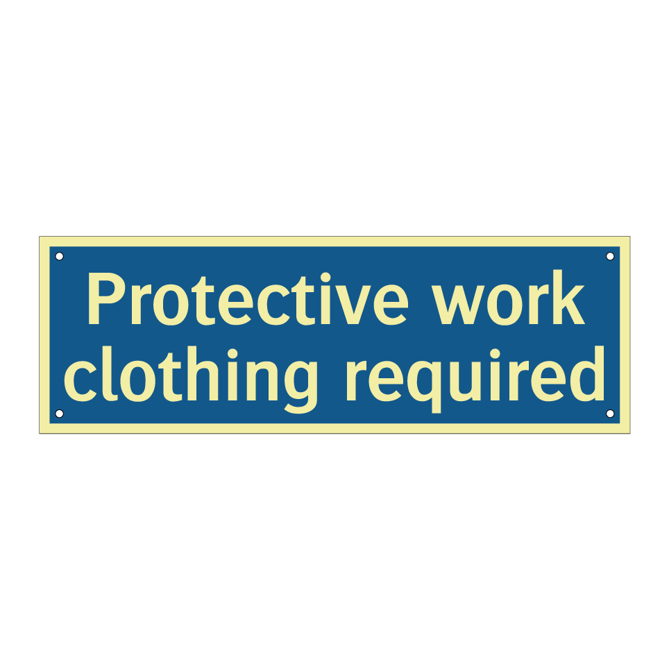 Protective work clothing required