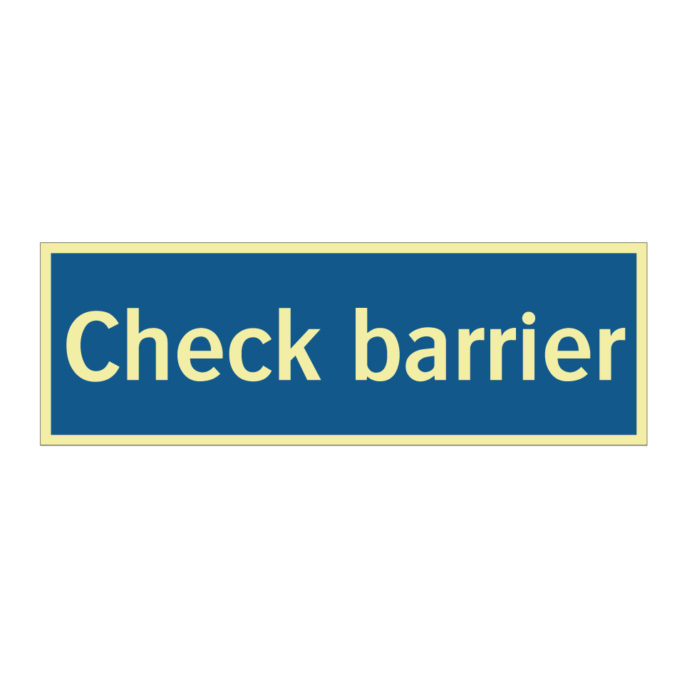 Check barrier