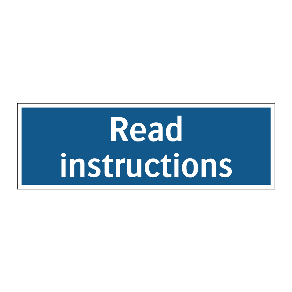 Read instructions