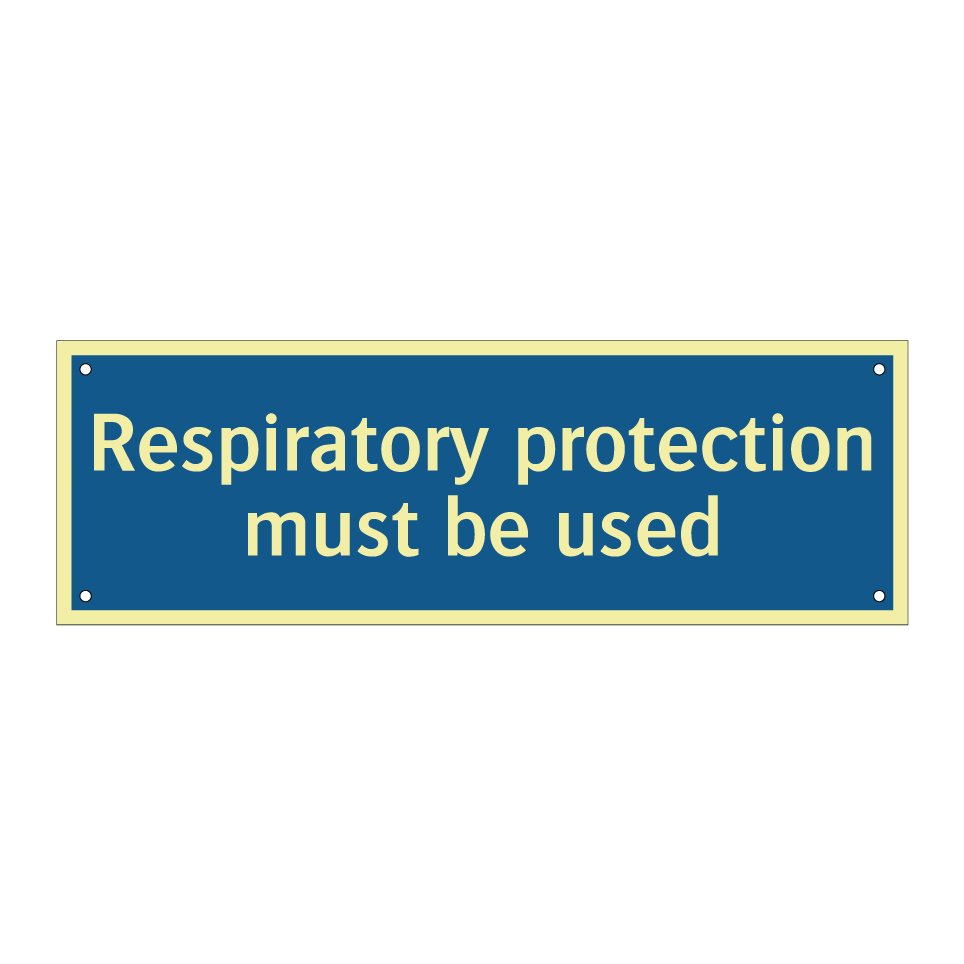Respiratory protection must be used