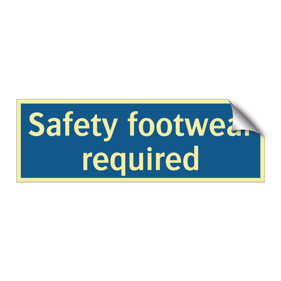 Safety footwear required