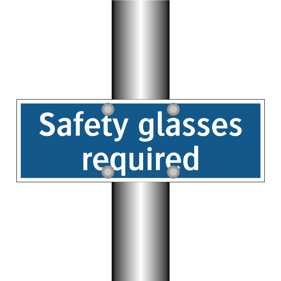 Safety glasses required
