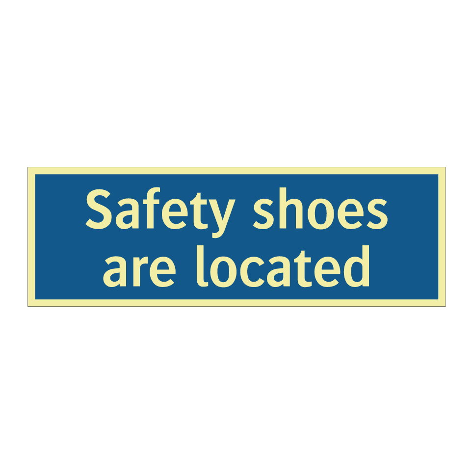 Safety shoes are located