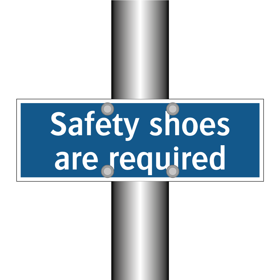 Safety shoes are required