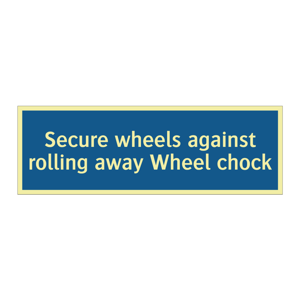 Secure wheels against rolling away Wheel chock