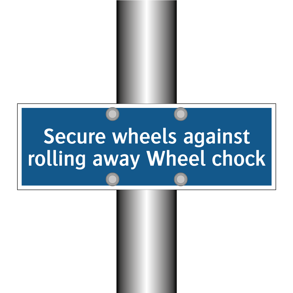 Secure wheels against rolling away Wheel chock