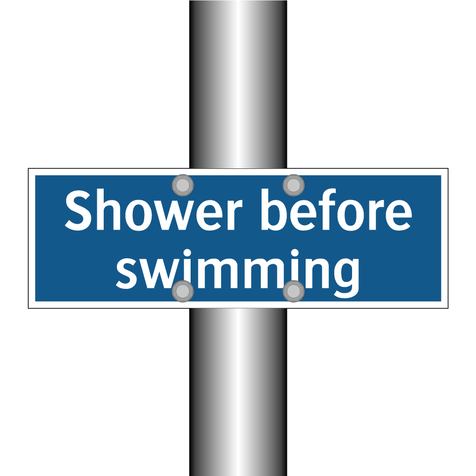 Shower before swimming