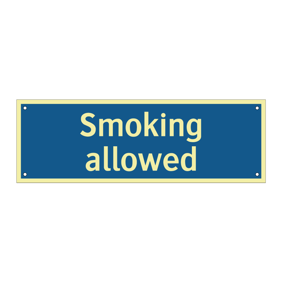 Smoking allowed