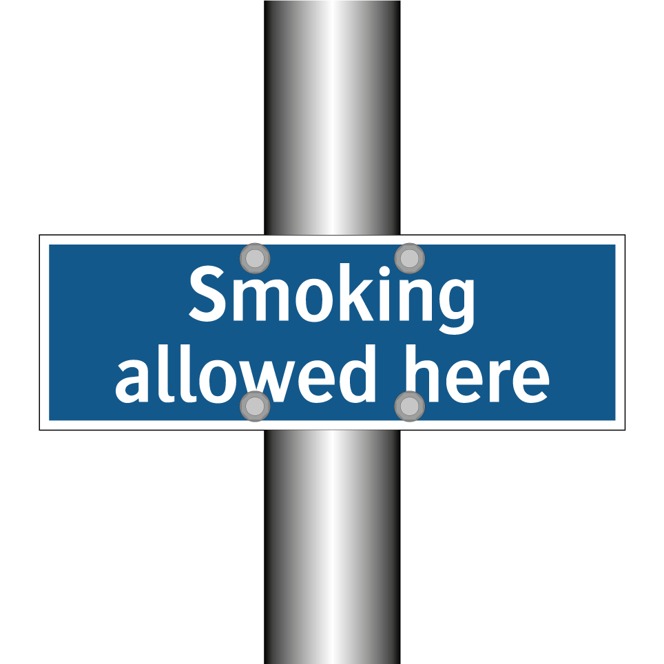 Smoking allowed here