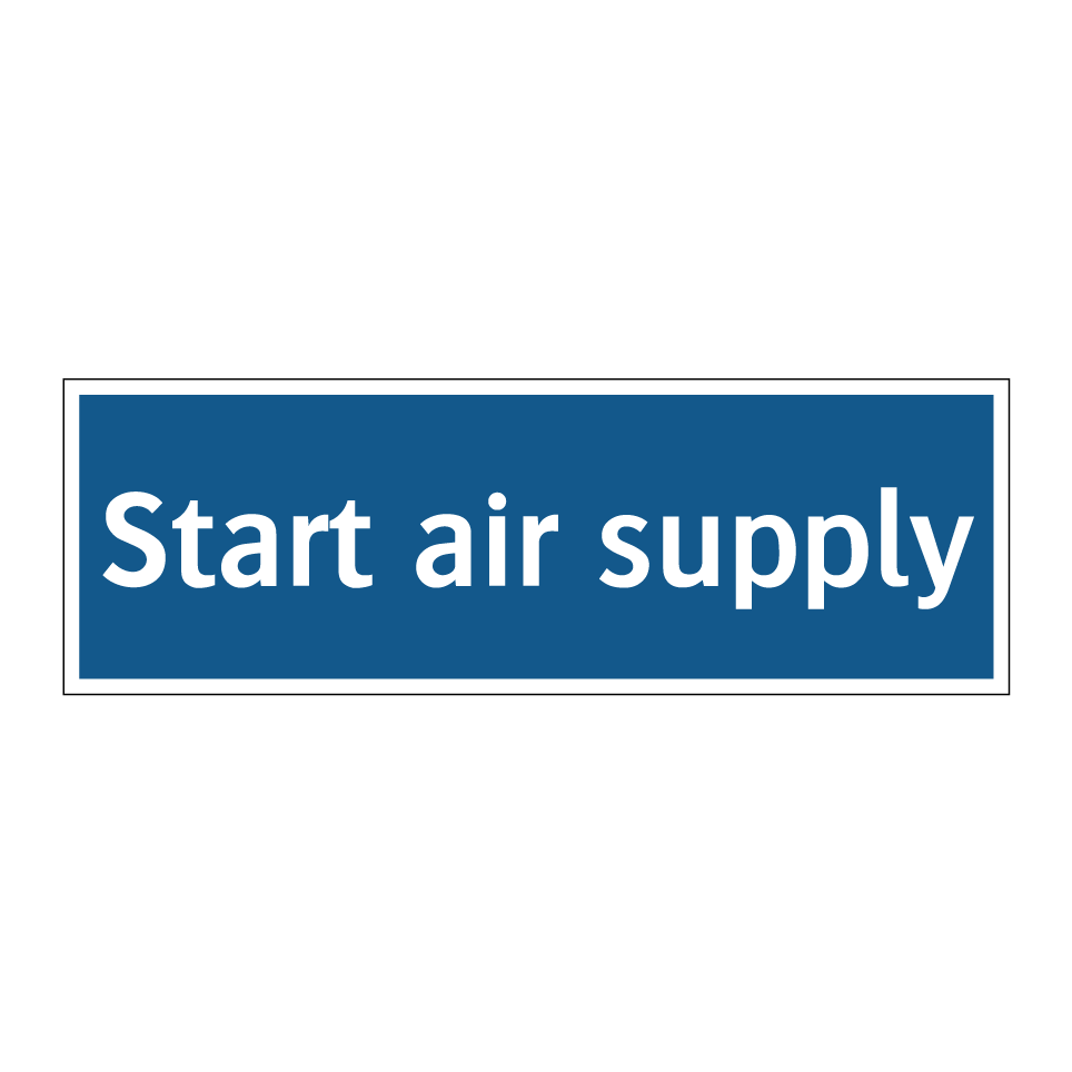 Start air supply