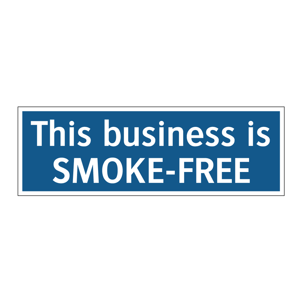 This business is SMOKE-FREE