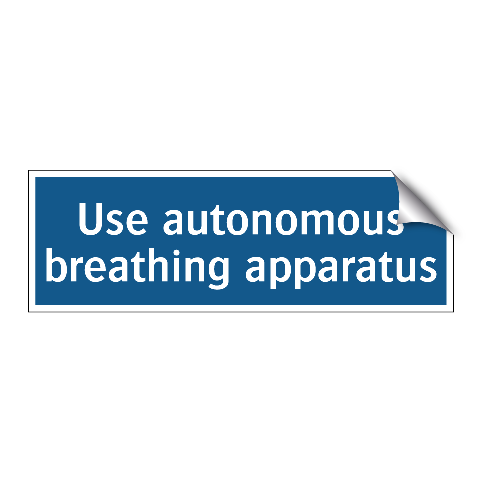 Use autonomous breathing apparatus