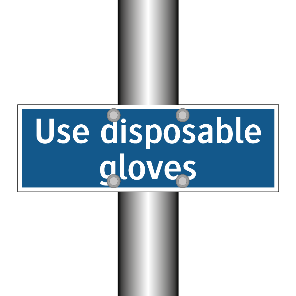 Use disposable gloves
