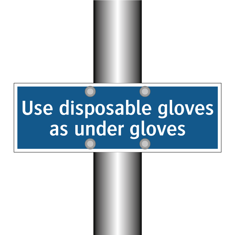 Use disposable gloves as under gloves