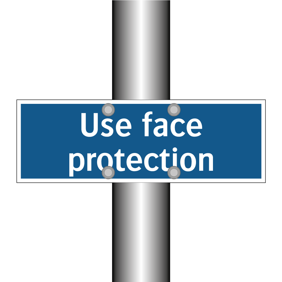 Use face protection