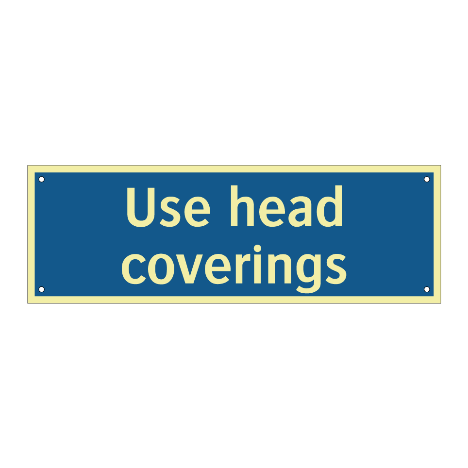 Use head coverings