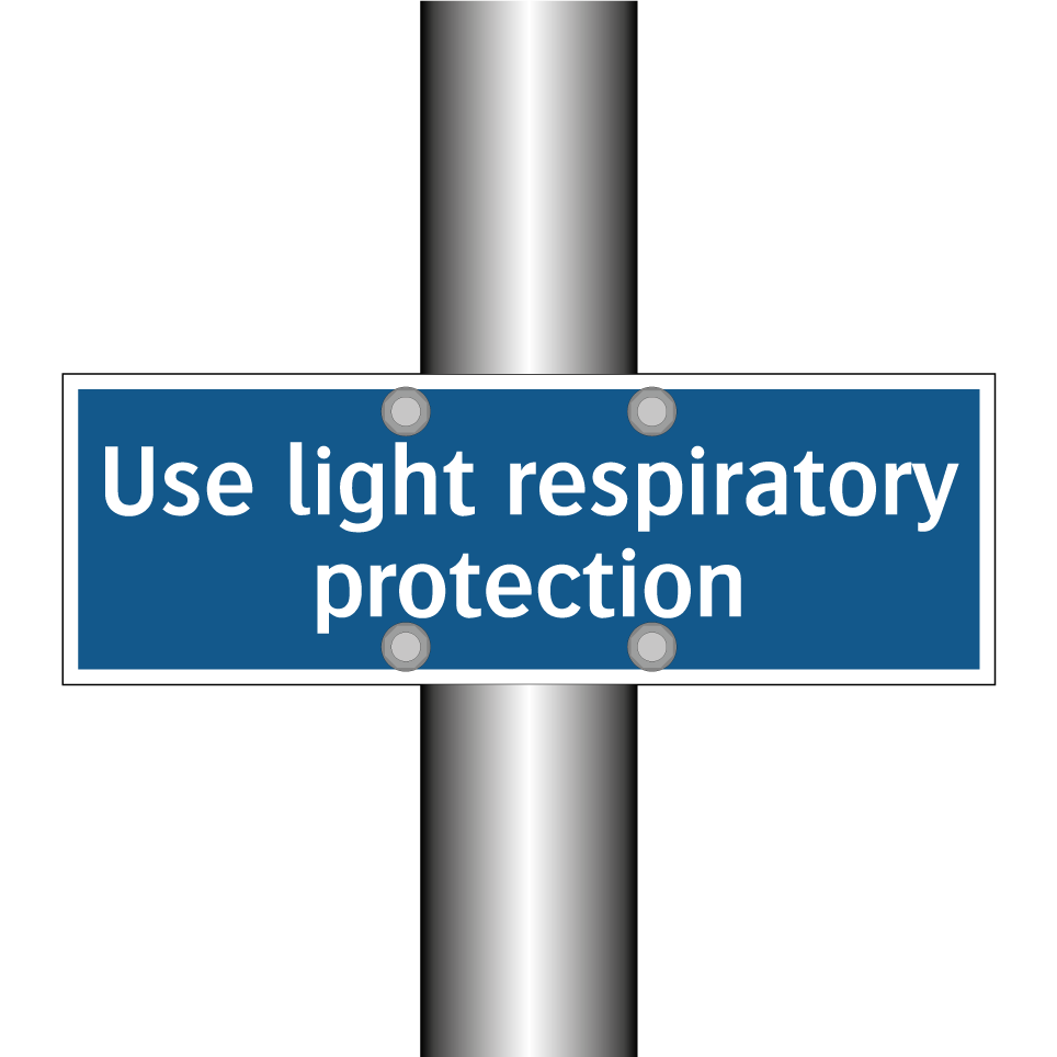 Use light respiratory protection