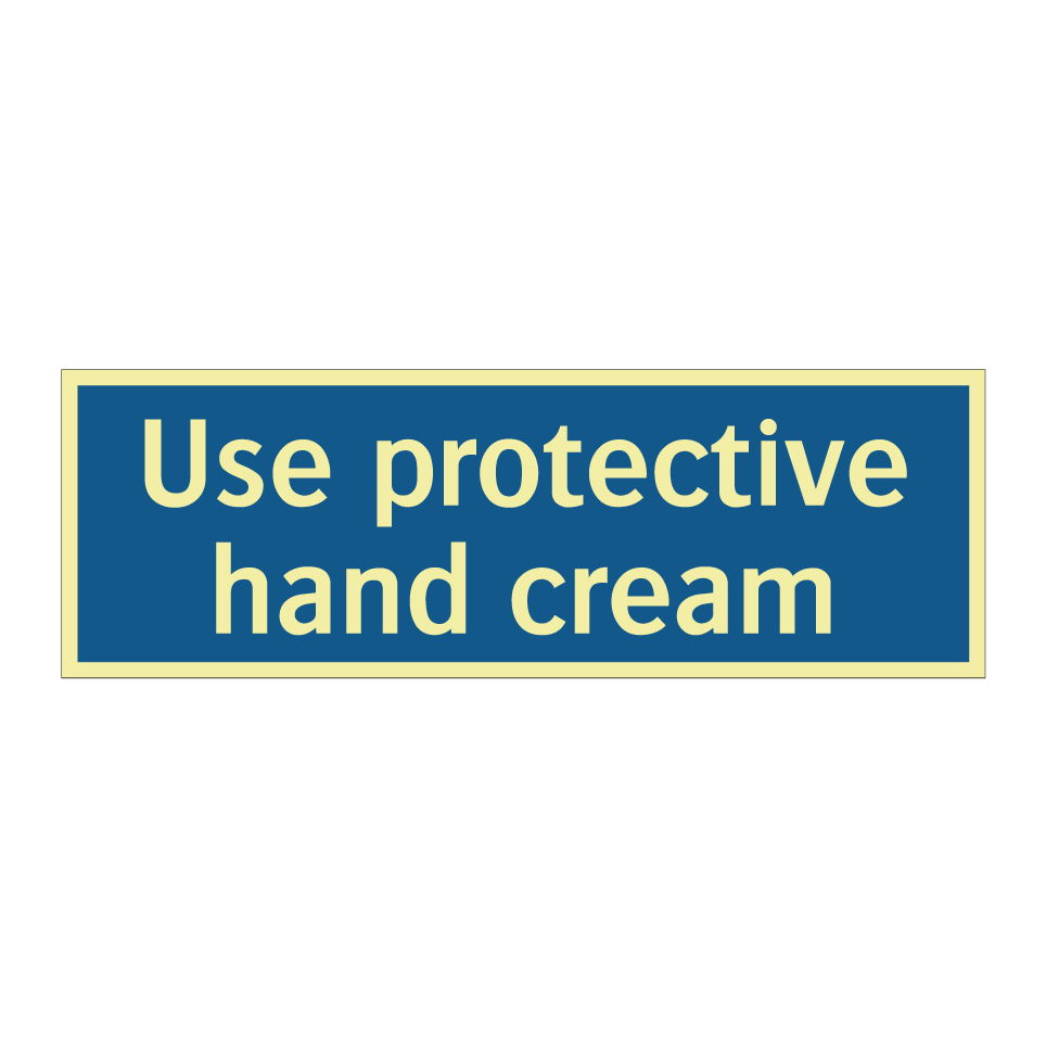 Use protective hand cream