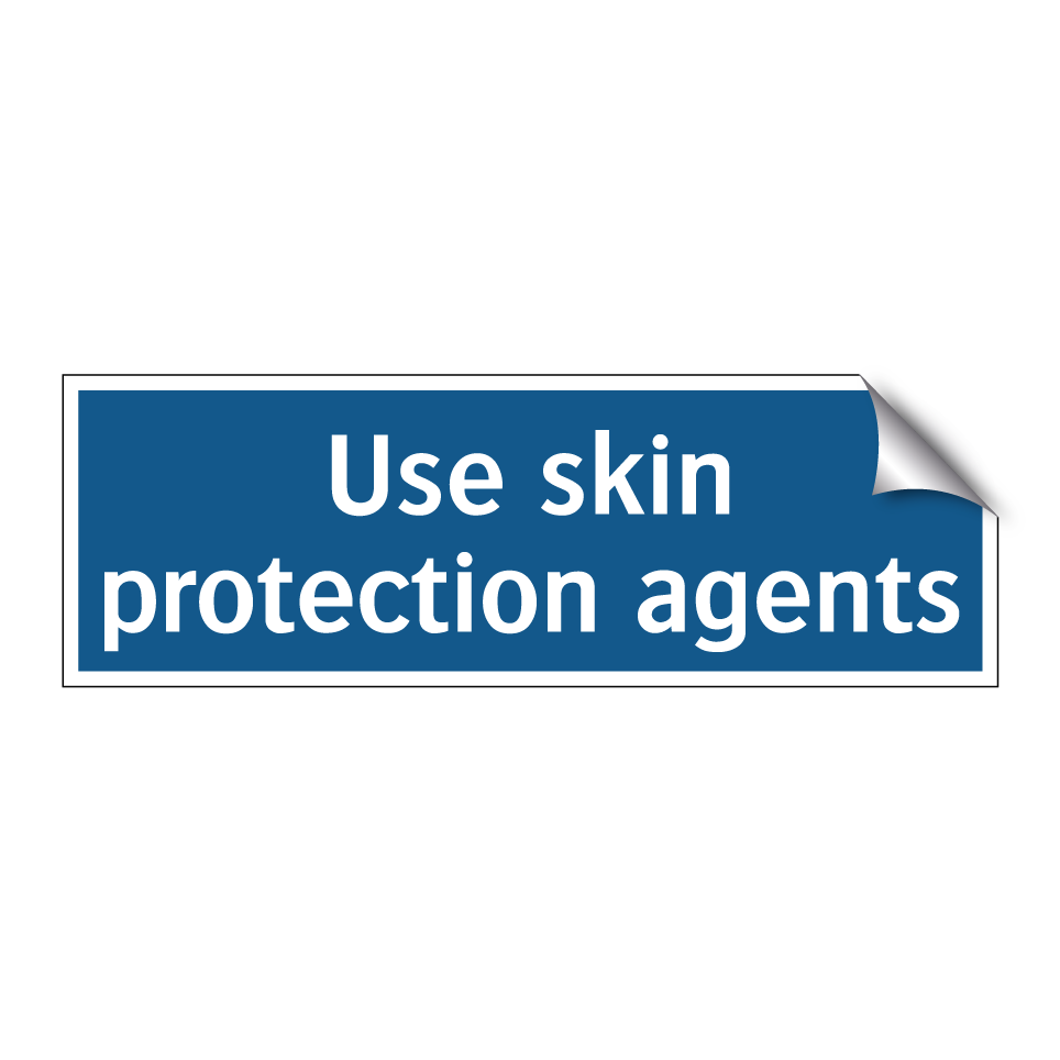 Use skin protection agents