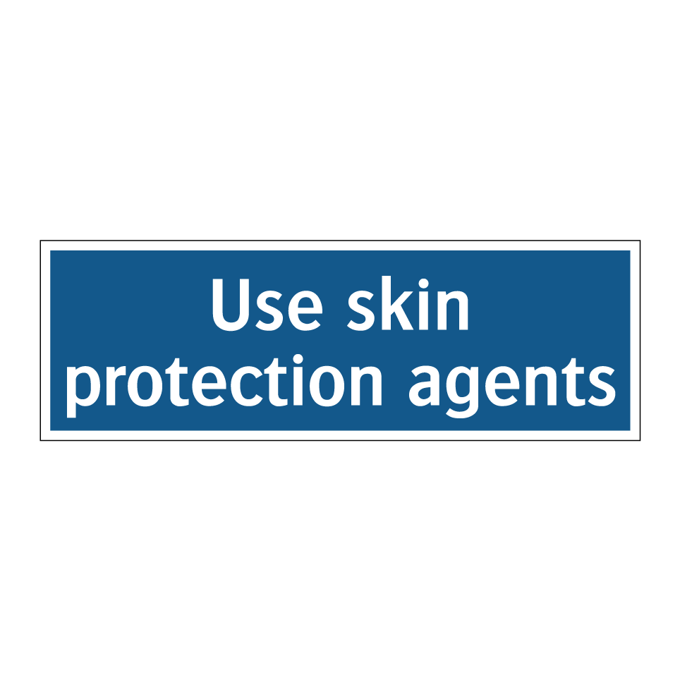 Use skin protection agents