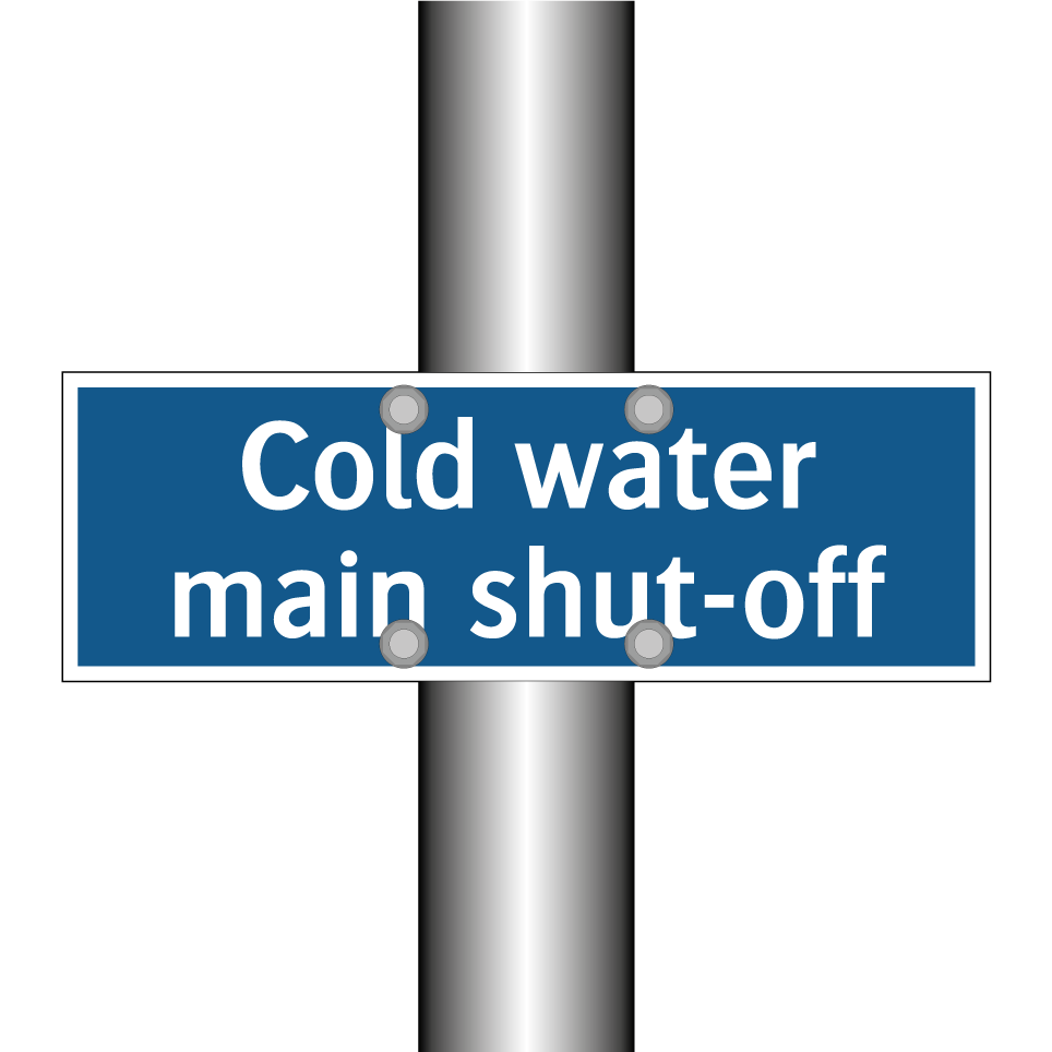 Cold water main shut-off