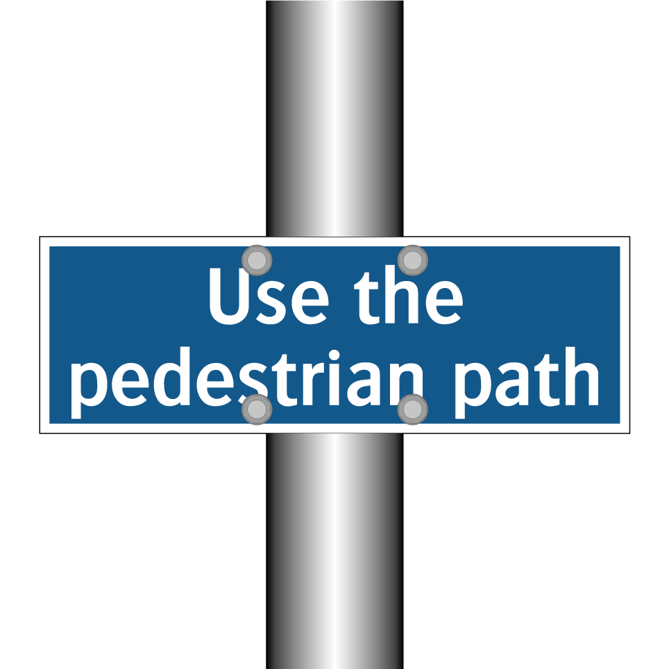 Use the pedestrian path