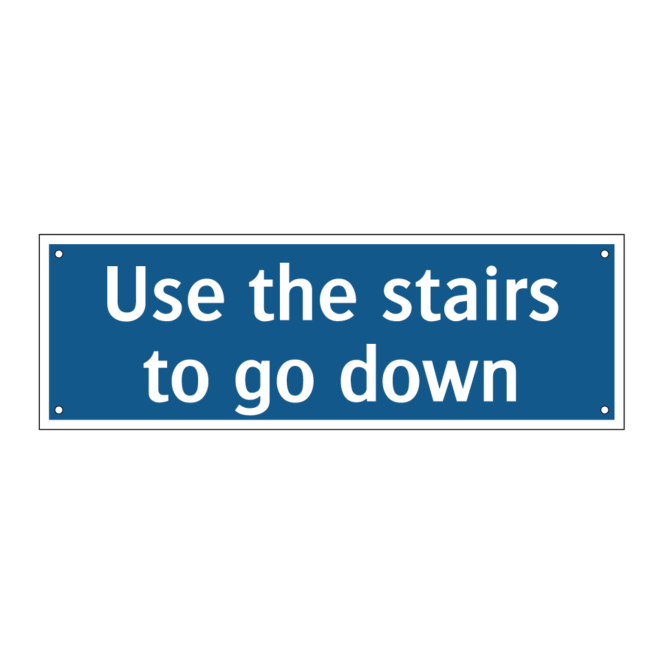 Use the stairs to go down