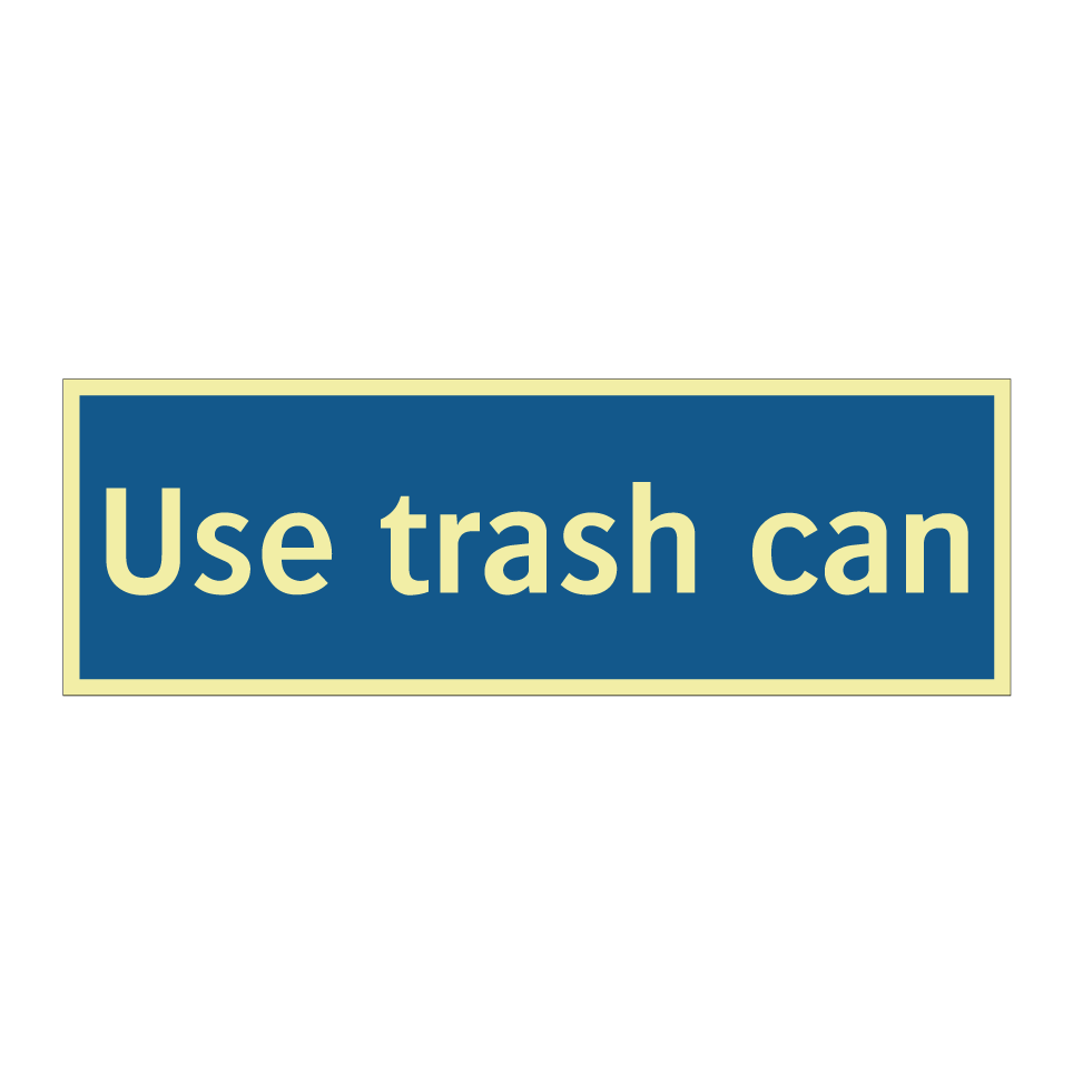 Use trash can