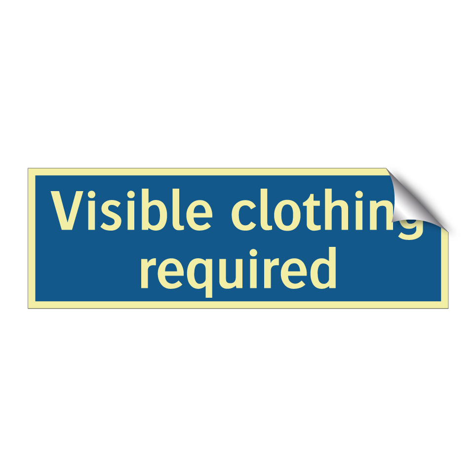 Visible clothing required