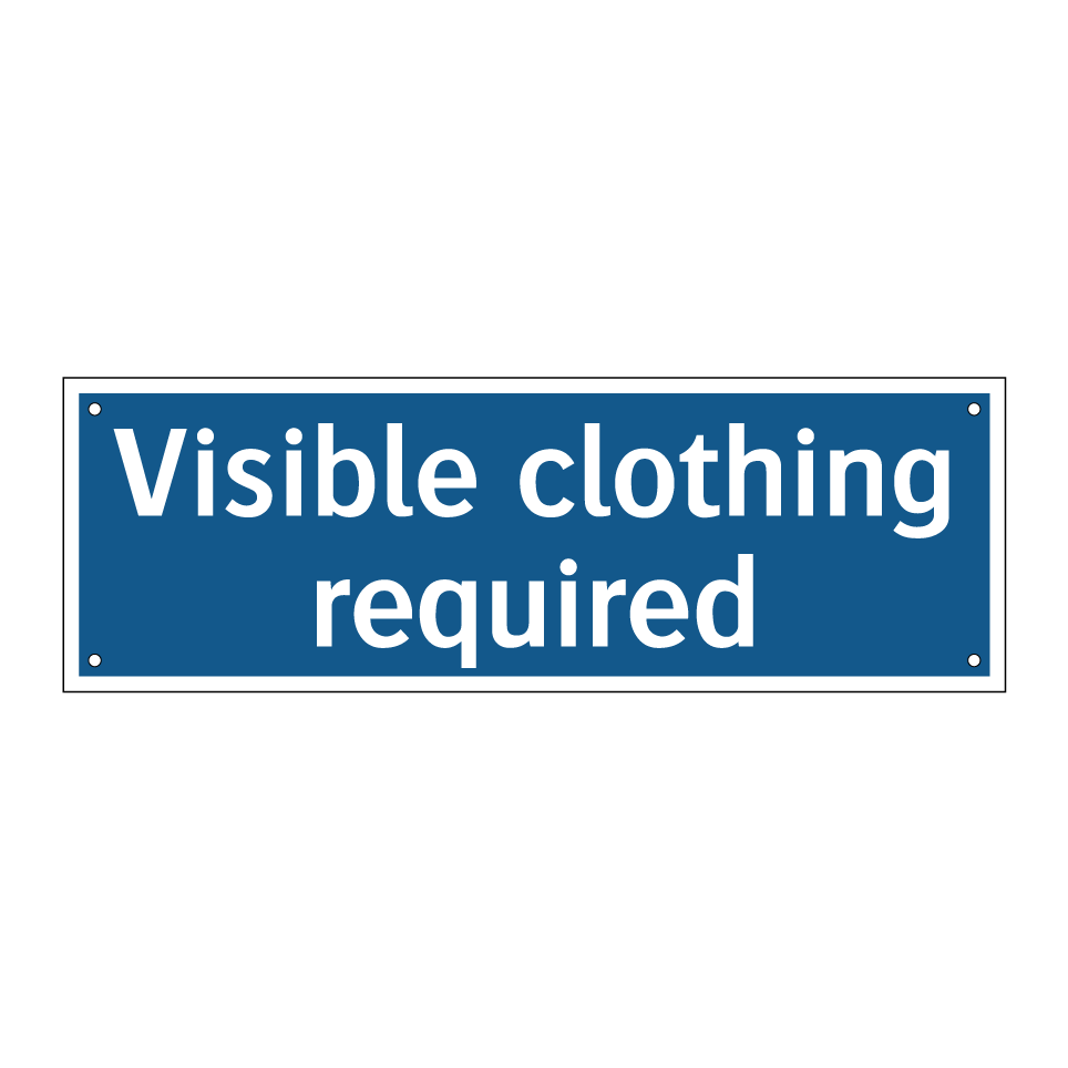 Visible clothing required