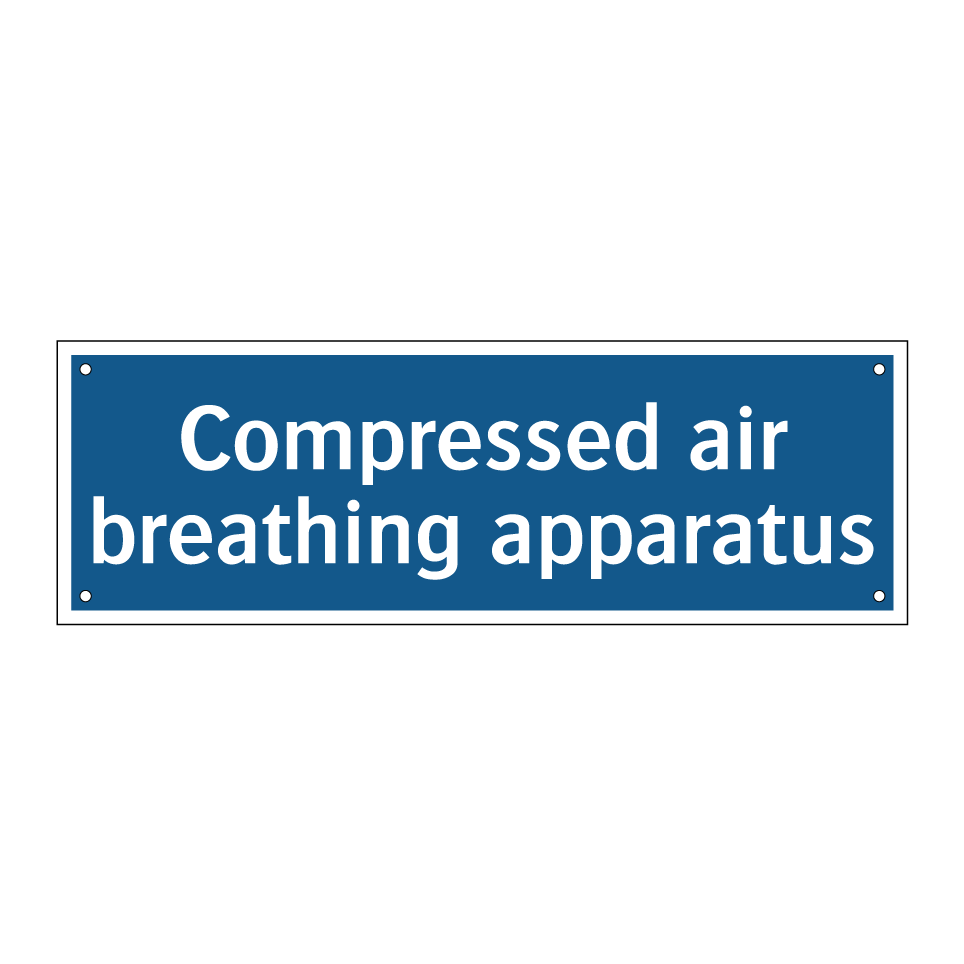 Compressed air breathing apparatus