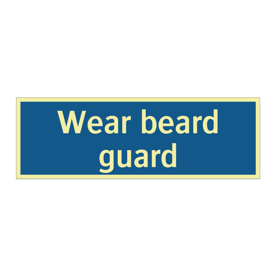 Wear beard guard
