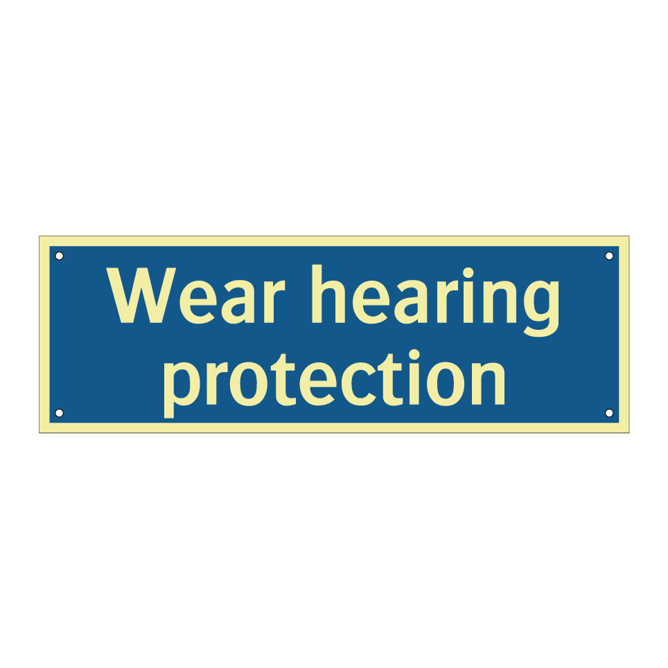 Wear hearing protection