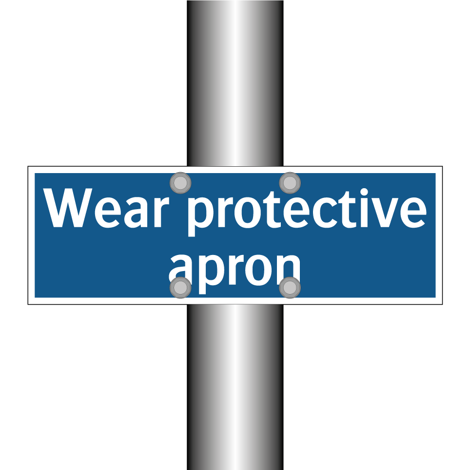 Wear protective apron
