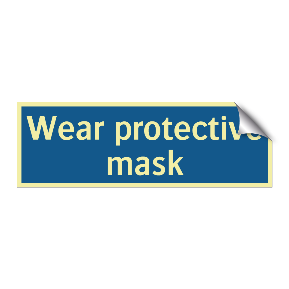 Wear protective mask