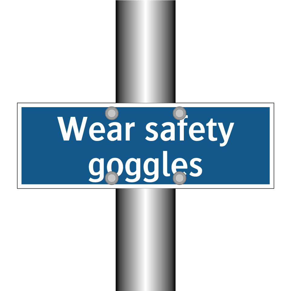 Wear safety goggles