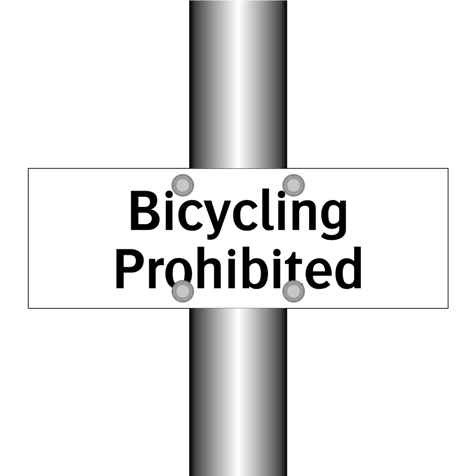 Bicycling Prohibited