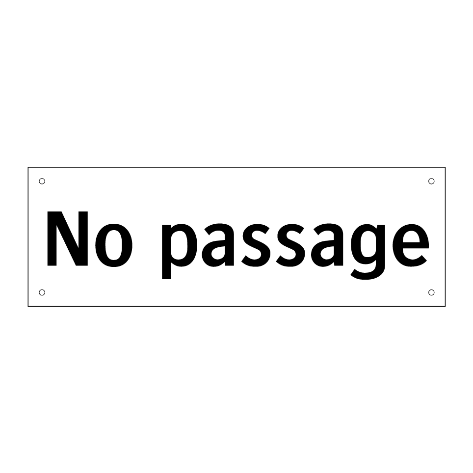 No passage